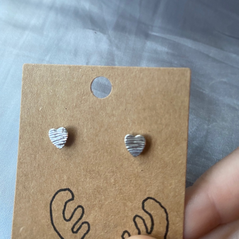 silver stud earrings